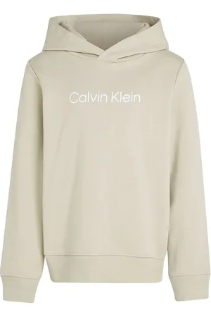 Calvin Klein Inst. Logo Reg. Terry Hoodie Cream