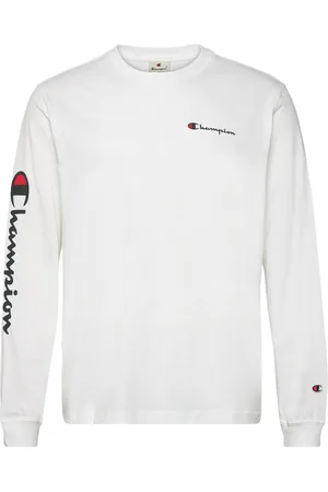 Champion Crewneck Long Sleeve T-Shirt White