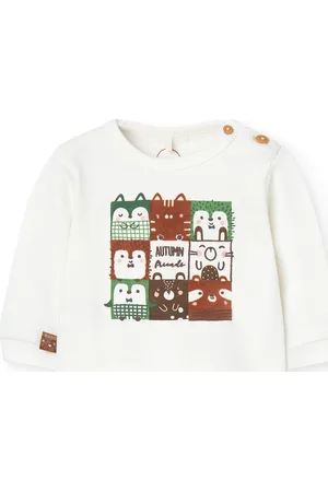 Boboli Fleece Sweatshirt For Baby Boy -Bci White