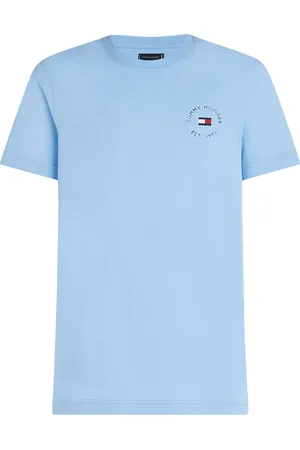 Tommy Hilfiger Roundle Logo Chest Tee Blue