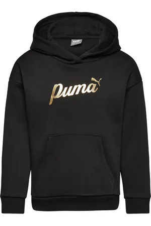 PUMA Ess+ Script Metallic Hoodie Fl G Black
