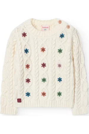 Boboli Knitwear Pullover For Baby Girl White