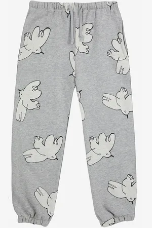 Bobo Choses Freedom Bird All Over Jogging Pants Grey