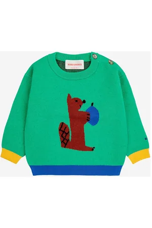 Bobo Choses Baby Hungry Squirrel Jumper Green