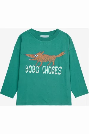 Bobo Choses The Clever Fox T-Shirt Green