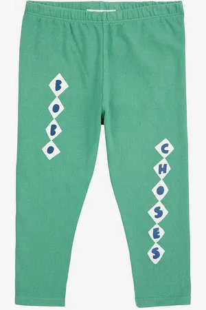 Bobo Choses Baby Diamonds Leggings Green