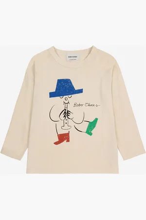 Bobo Choses Magic Flute Player T-Shirt Cream