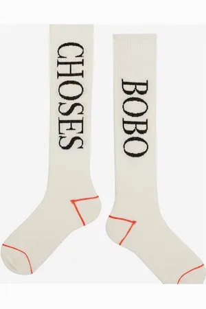 Bobo Choses Extra Long Socks White