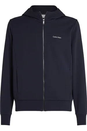 Calvin Klein Micro Logo Repreve Hoodie Jacket Navy