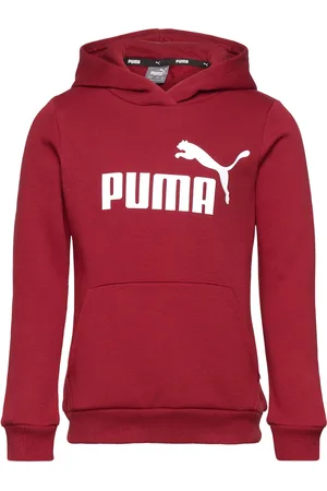 PUMA Ess Logo Hoodie Fl G Red