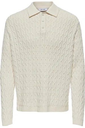 Only & Sons Onsleonard Life Reg 7 Polo Knit Cs Cream