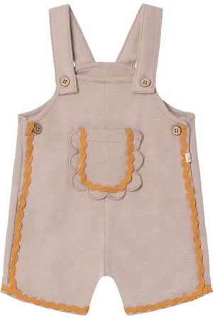 Lil Atelier Nbfheather Short Sweat Overall Lil Beige