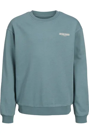 JACK & JONES Jjstyd Loose Graphic Sweat C.neck Ln Jnr Jack & J S Blue