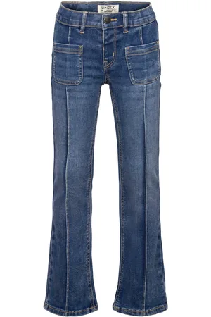 Lindex Trousers Denim Freja Pockets Blue