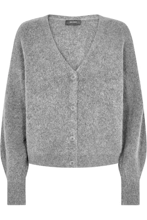 Mos Mosh Mmthora V-Neck Knit Cardigan Grey