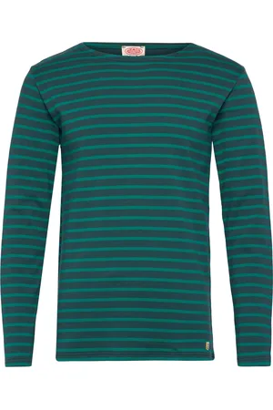 Armor.lux Breton Striped Shirt Héritage Green