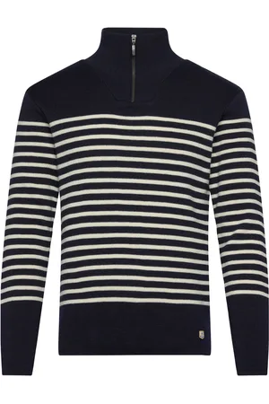 Armor.lux Sweater Zip-Up Collar Héritage Navy