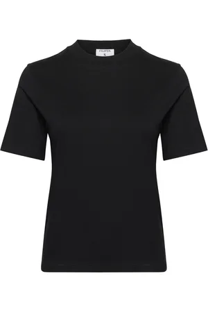 Filippa K Mock Neck Tee Black