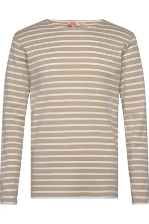 Armor.lux Breton Striped Shirt Héritage Brown