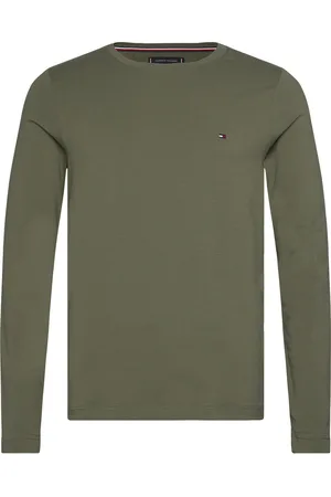 Tommy Hilfiger Stretch Slim Fit Long Sleeve Tee Green