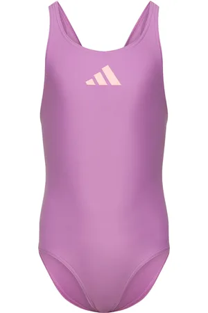 adidas Adidas Solid Small Logo Swimsuit Pink