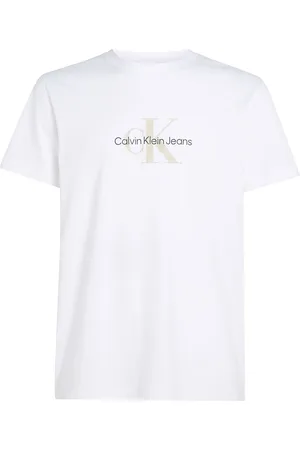Calvin Klein Distressed Monologo Tee White