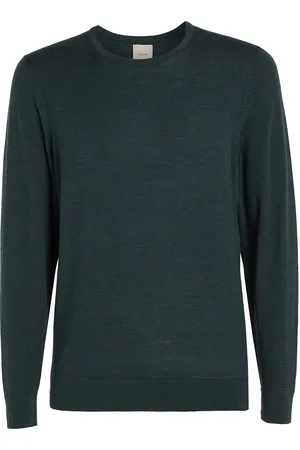 Calvin Klein Superior Wool Crew Neck Sweater Green