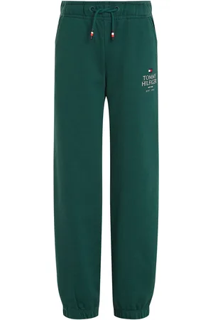 Tommy Hilfiger Th Logo Puff Print Sweatpants Green