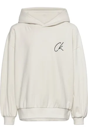 Calvin Klein Ck Signage Comfort Hoodie White