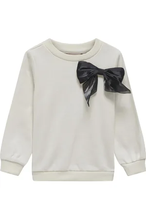 ONLY Kmgbow L/S O-Neck Swt Cream