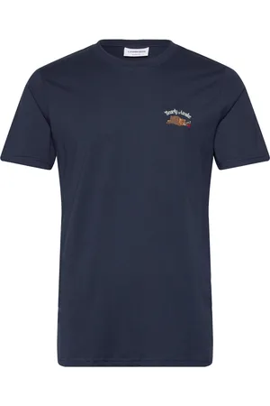 Lindbergh Embroidery Tee S/S Navy