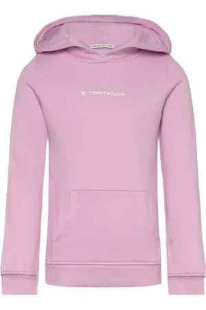 TOM TAILOR Printed Logo Hoody Pink