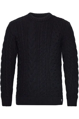 Superdry Jacob Cable Jumper Navy