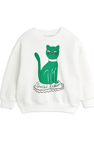 Mini Rodini Cat Sp Sweatshirt White