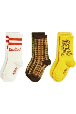Mini Rodini Coucou 3-Pack Socks Patterned