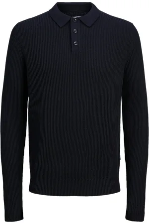 JACK & JONES Jjpannel Knit Polo Aw24 Jack & J S Navy