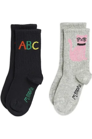 Mini Rodini Abc 2-Pack Socks Patterned