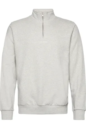 Les Deux Dexter Half-Zip Sweatshirt Grey