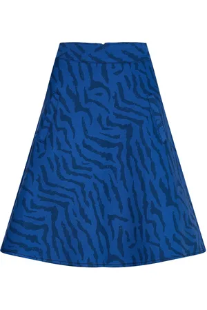 Mads Norgaard Sketch Denim Stelly Skirt Blue