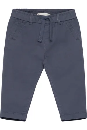 MANGO Elastic Waist Trousers Navy