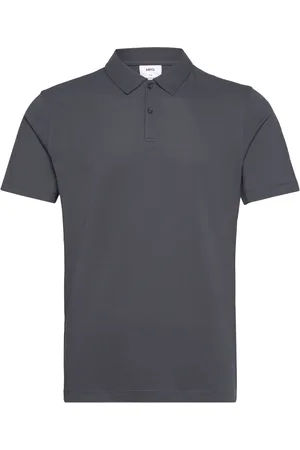 MANGO Slim-Fit Cotton Piqué Textured Polo Shirt Grey