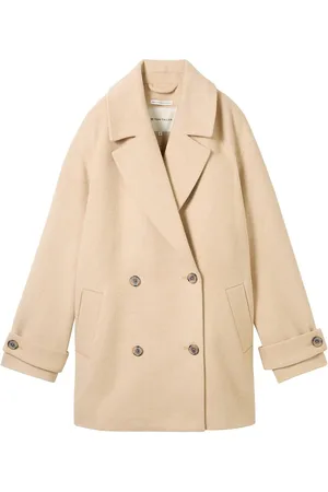 TOM TAILOR Short Coat Beige