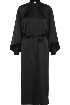 Filippa K Belted Long Sleeve Dress Black