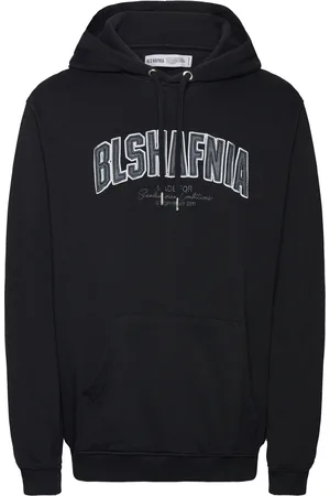bls hafnia Backstage Applique Hoodie Black