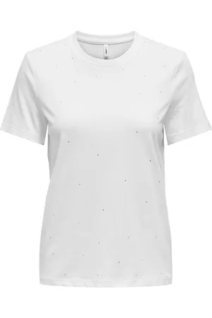 ONLY Onlolivia Life Reg S/S Bow Top Box Jrs White
