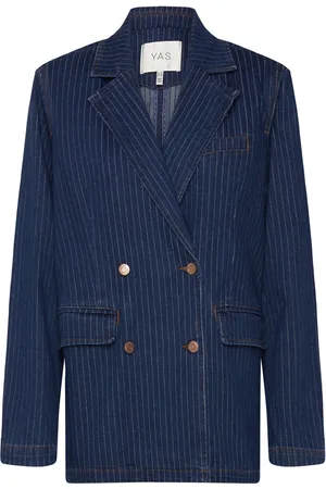 Y.A.S Lomira Ls Denim Blazer S. Blue