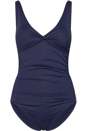 Panos Emporio Simi Solid Swimsuit Recycled Navy