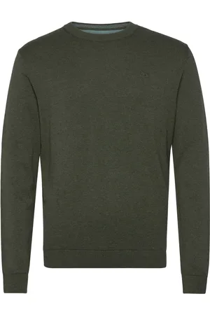 TOM TAILOR Basic Crewneck Knit Green