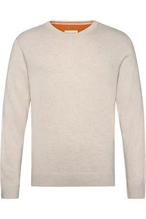 TOM TAILOR Basic V-Neck Knit Beige