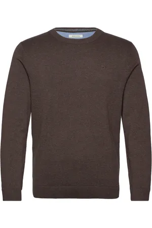 TOM TAILOR Basic Crewneck Knit Brown